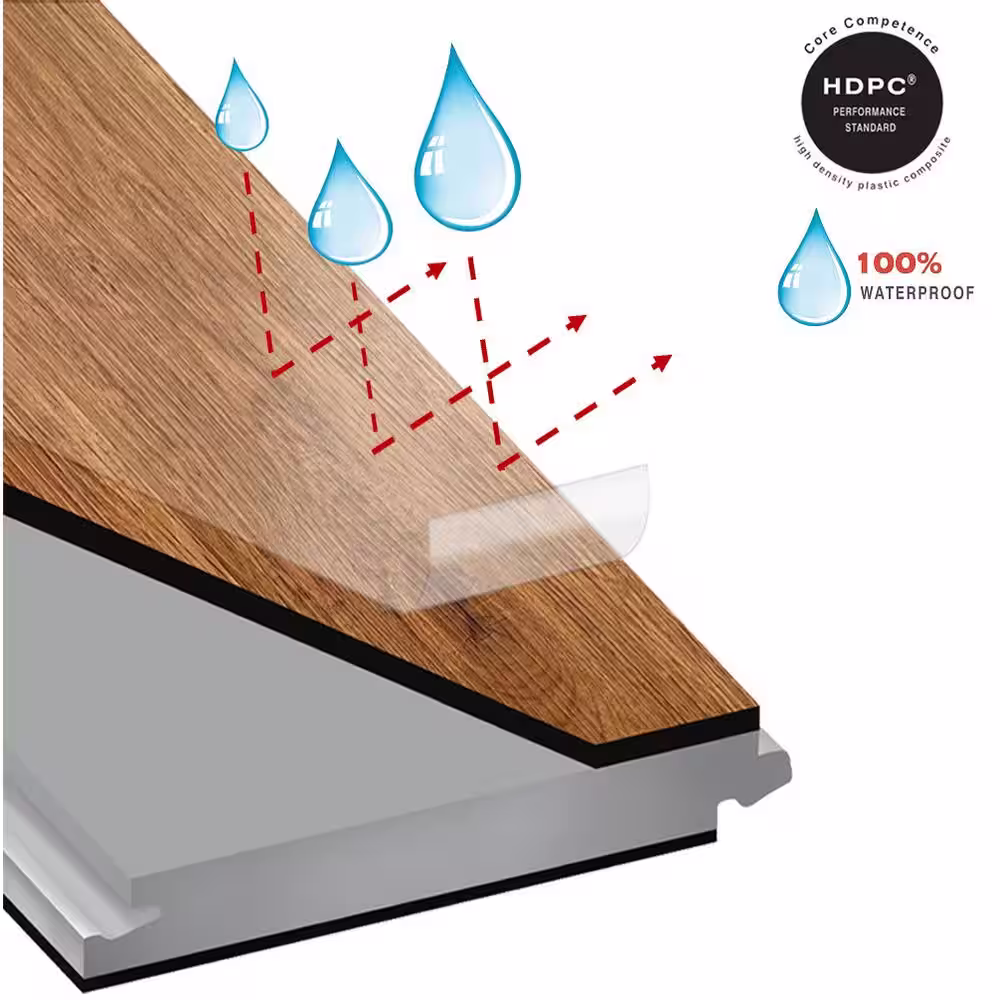 OptiWood Rocky Mountain 1/4 in. T x 5.1 in. W Waterproof Hand Scraped Engineered Bamboo Flooring (11.6 sqft/case)