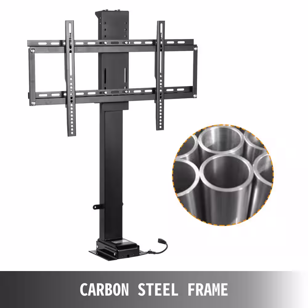 VEVOR Motorized TV Lift Stroke Length 39.4 in. Motorized TV Mount Fit for 32-70 in. TV Lift with Height Adjust 28.74-68.11 in.