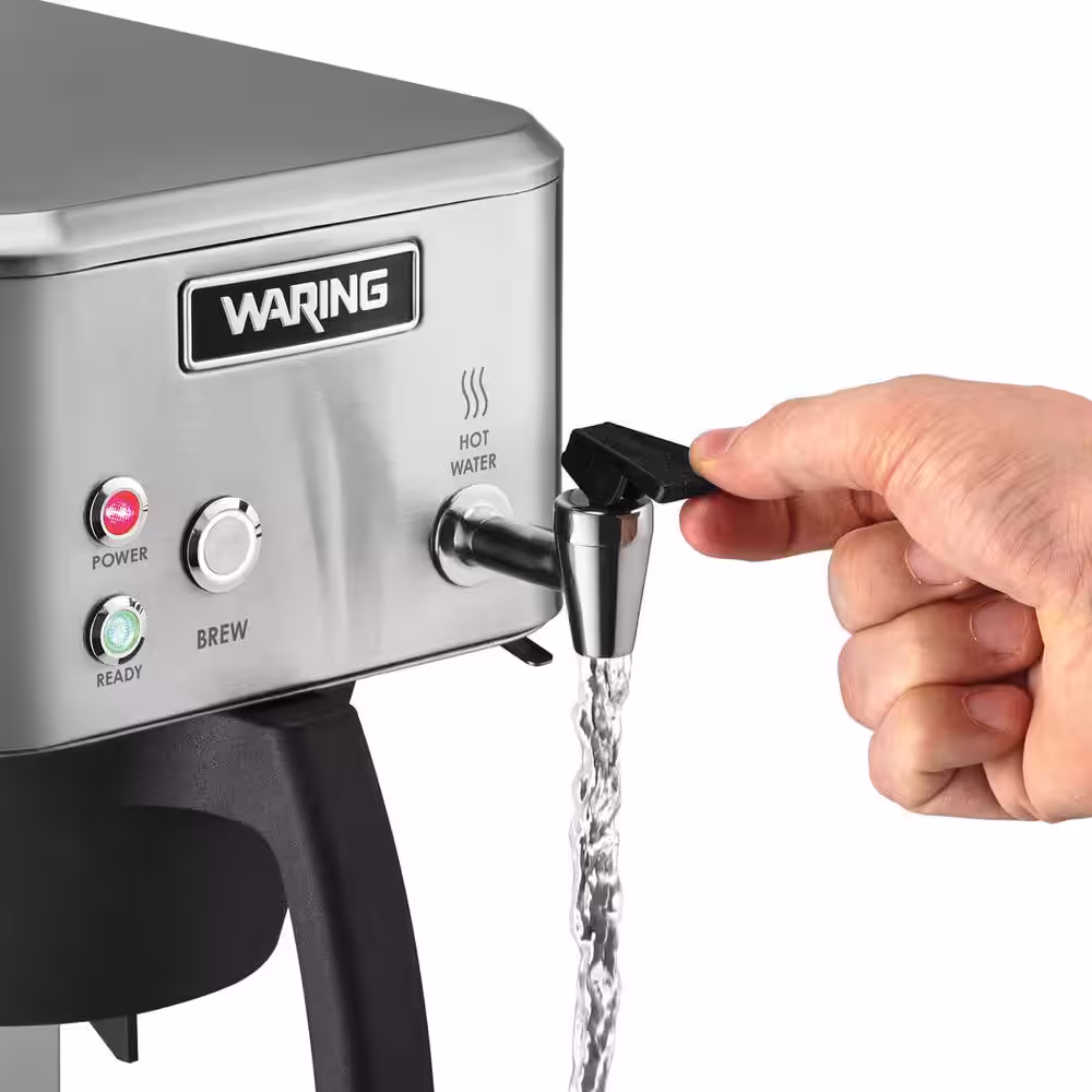 Waring Commercial Silver 64-Cup Airpot Coffee Brewer