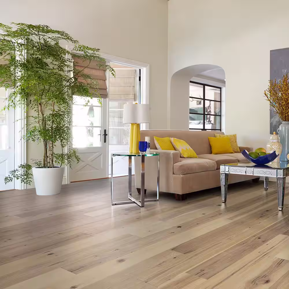 Malibu Wide Plank Camino Hickory 3/8 in. T x 6.5 in. W Water Resistant Wire Brushed Engineered Hardwood Flooring (945.6 sq. ft./pallet)