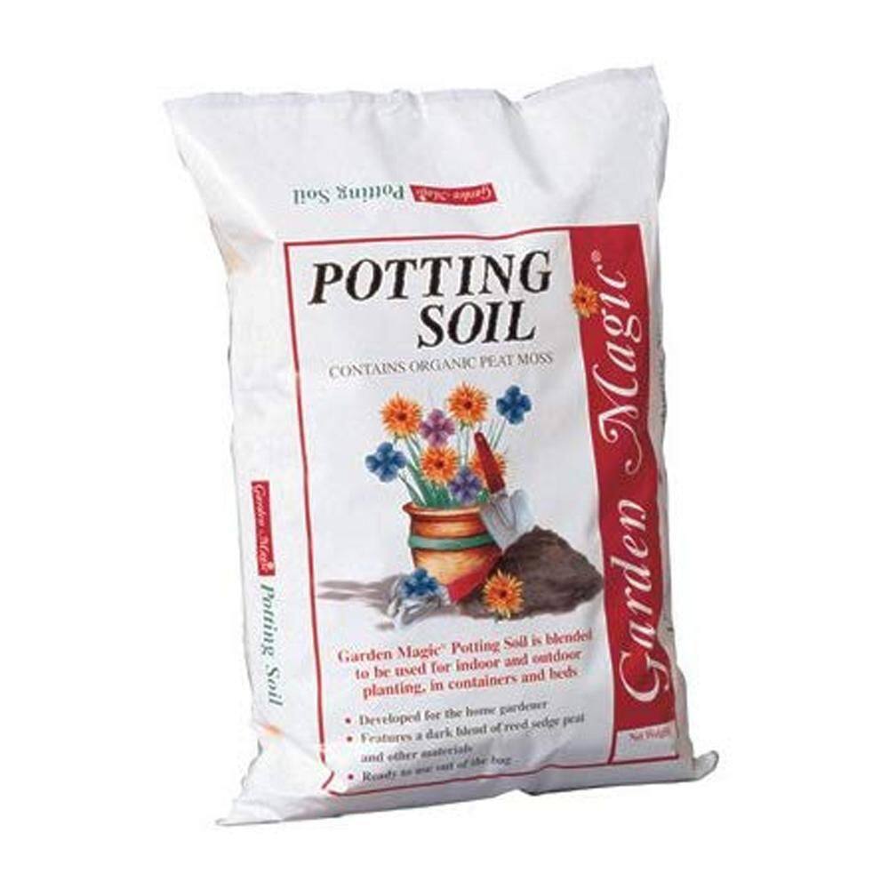 None Garden Magic Organic Planting Potting Soil, 40 lbs. Bag (8-Pack)