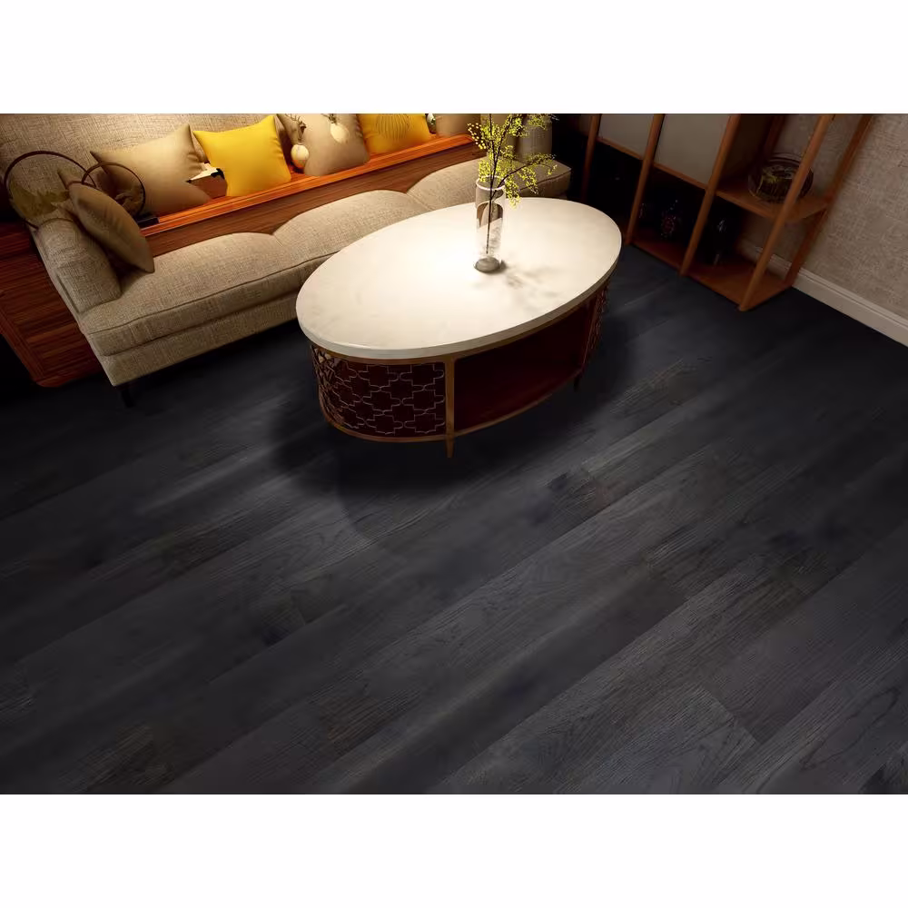 A&A Surfaces Woodridge Tulane Hickory in. T x 6.5 in. W Waterproof Wire Brushed Engineered Hardwood Flooring (1040.2 sqft/pallet)