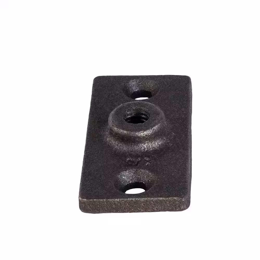 The Plumber's Choice 1/2 in. Threaded Rod Hanger Plate in Uncoated Iron