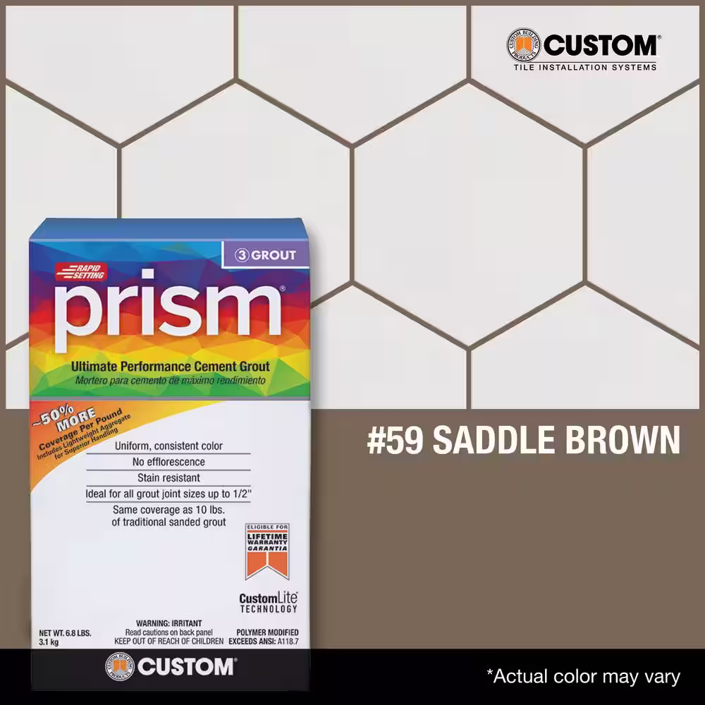 Custom Building Products Prism #59 Saddle Brown 17 lb. Ultimate Performance Grout
