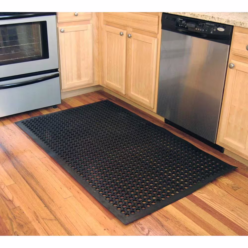 Buffalo Tools Indoor/Outdoor Durable Anti-Fatigue 24 in. x 36 in. Industrial Commercial Home Restaurant Bar Drainage Rubber Floor Mat