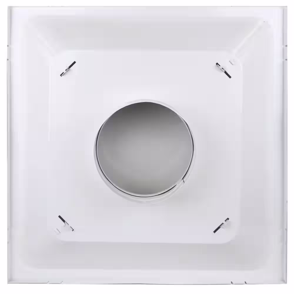 Venti Air 24 in x 24 in T-Bar Drop ceiling Lay in Plaque 1 cone Supply diffuser with round 6 in collar/neck