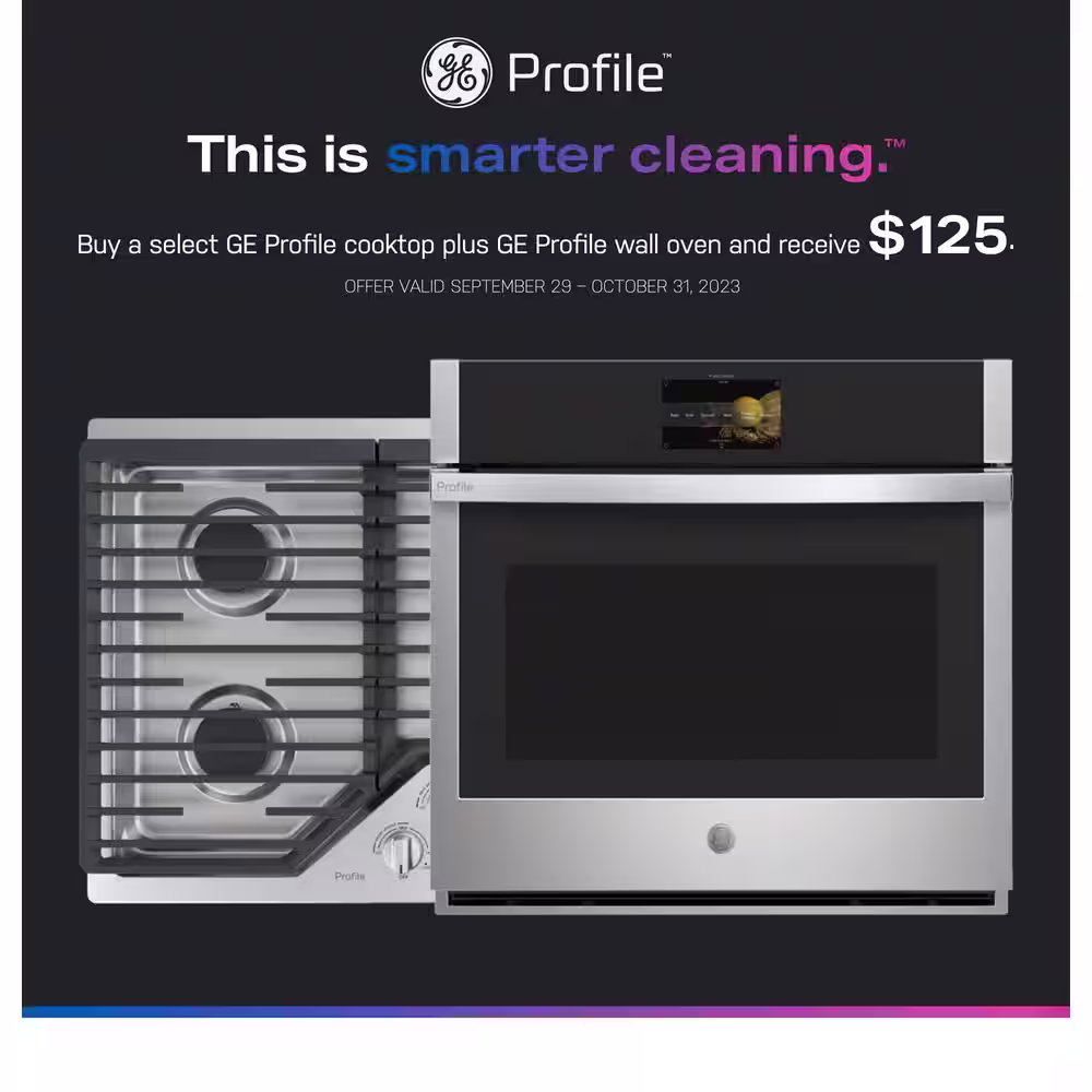 GE Profile 27 in. Smart Single Electric Wall Oven with Convection and Self Clean in Stainless Steel