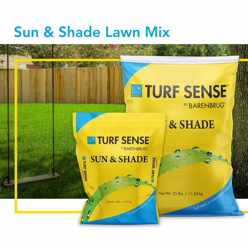 Barenbrug 25 lbs. 8,300 sq. ft. Turf Sense Sun and Shade Mix Grass Seed