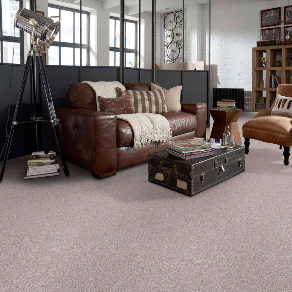 Home Decorators Collection Brave Soul I - Sand Trap - Beige 34.7 oz. Polyester Texture Installed Carpet