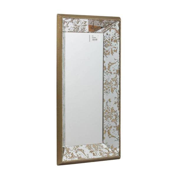 A & B Home 20 in. x 12 in. Decorative Mirror Tray in Rustic Brown
