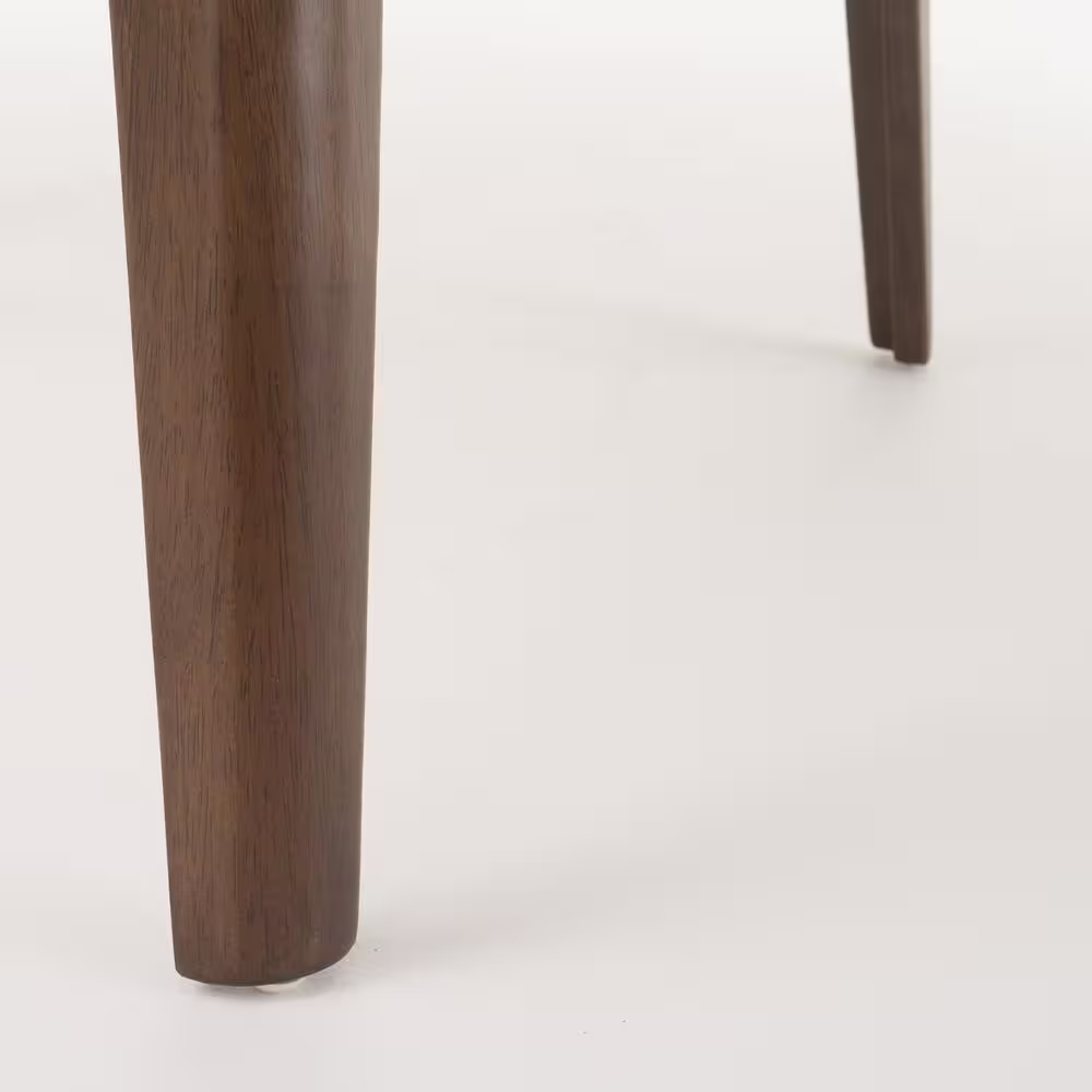 Noble House Lucious 5-Piece Light Beige and Natural Walnut Dining Set