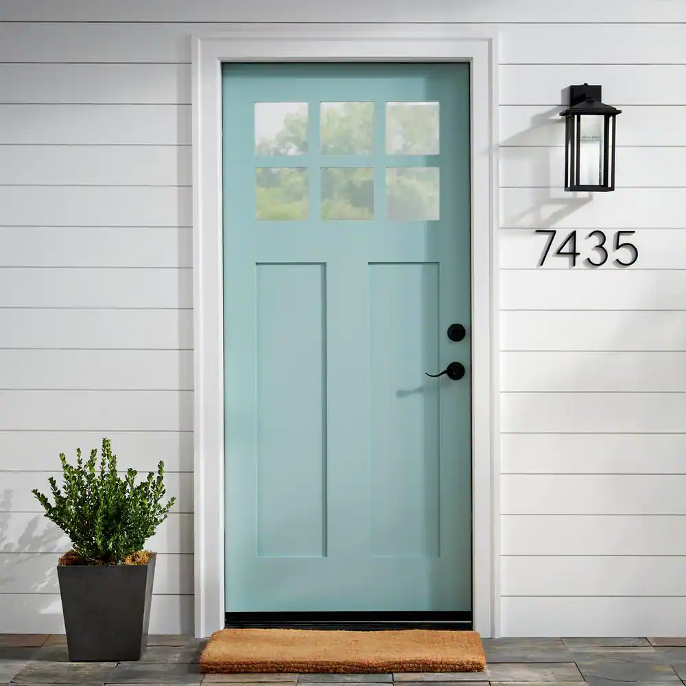 Everbilt 5 in. Black Floating or Flush House Number 0