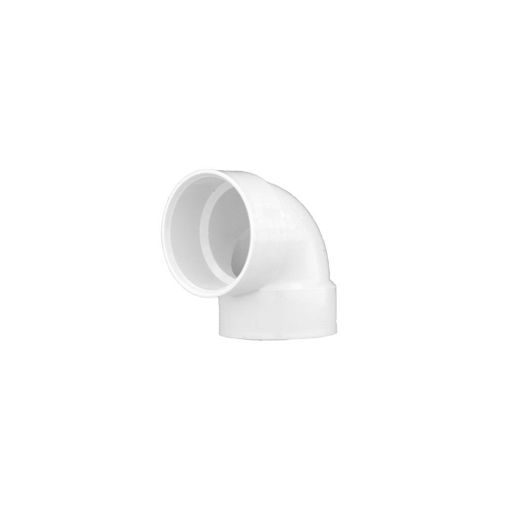 VPC 1-1/2 in. PVC DWV 90-Degree Hub x Hub Vent Elbow Fitting