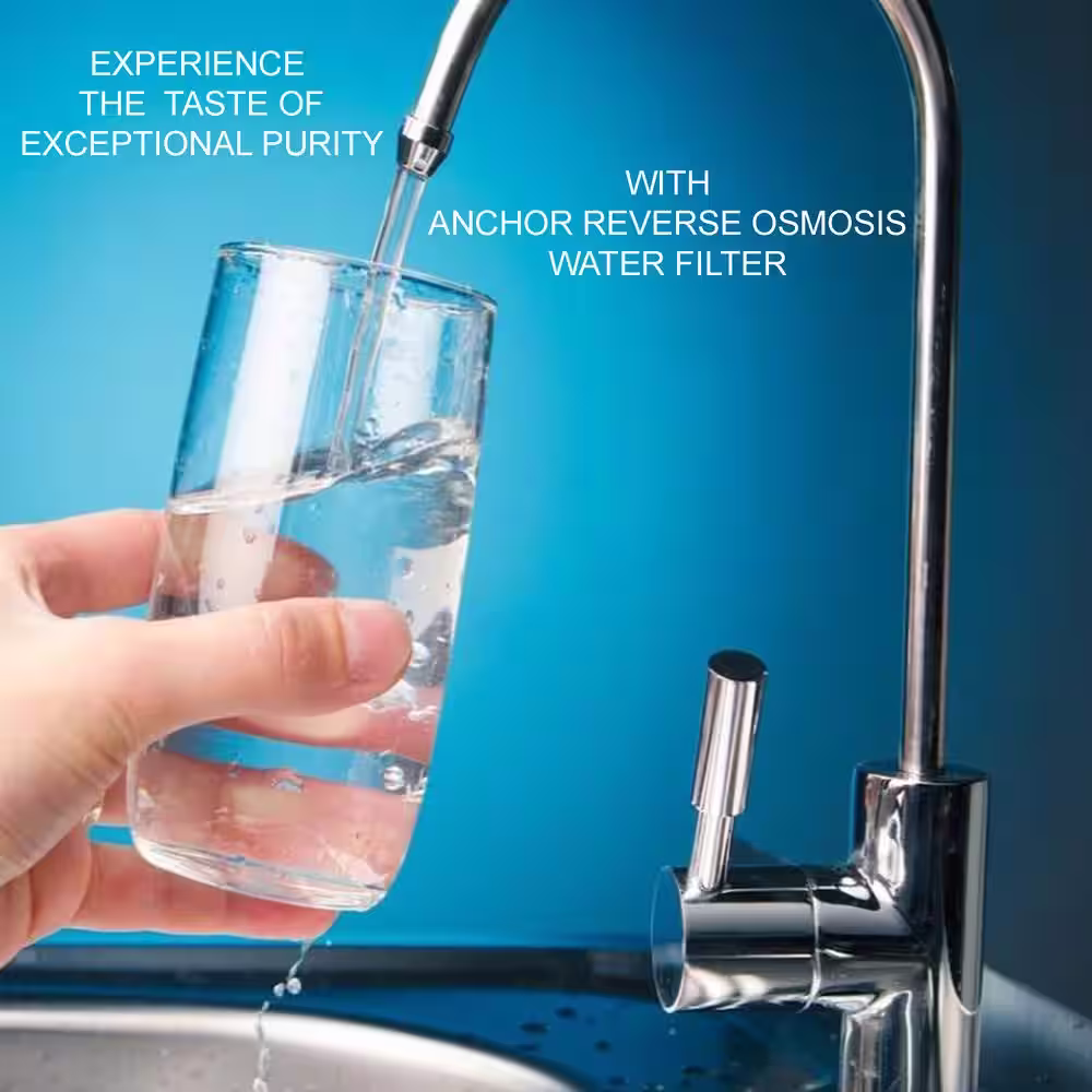 ANCHOR WATER FILTERS Ultra Series 6-Stage Alkaline Mineral Reverse Osmosis Water Purification System - Under Sink Water Filter - 75 GPD