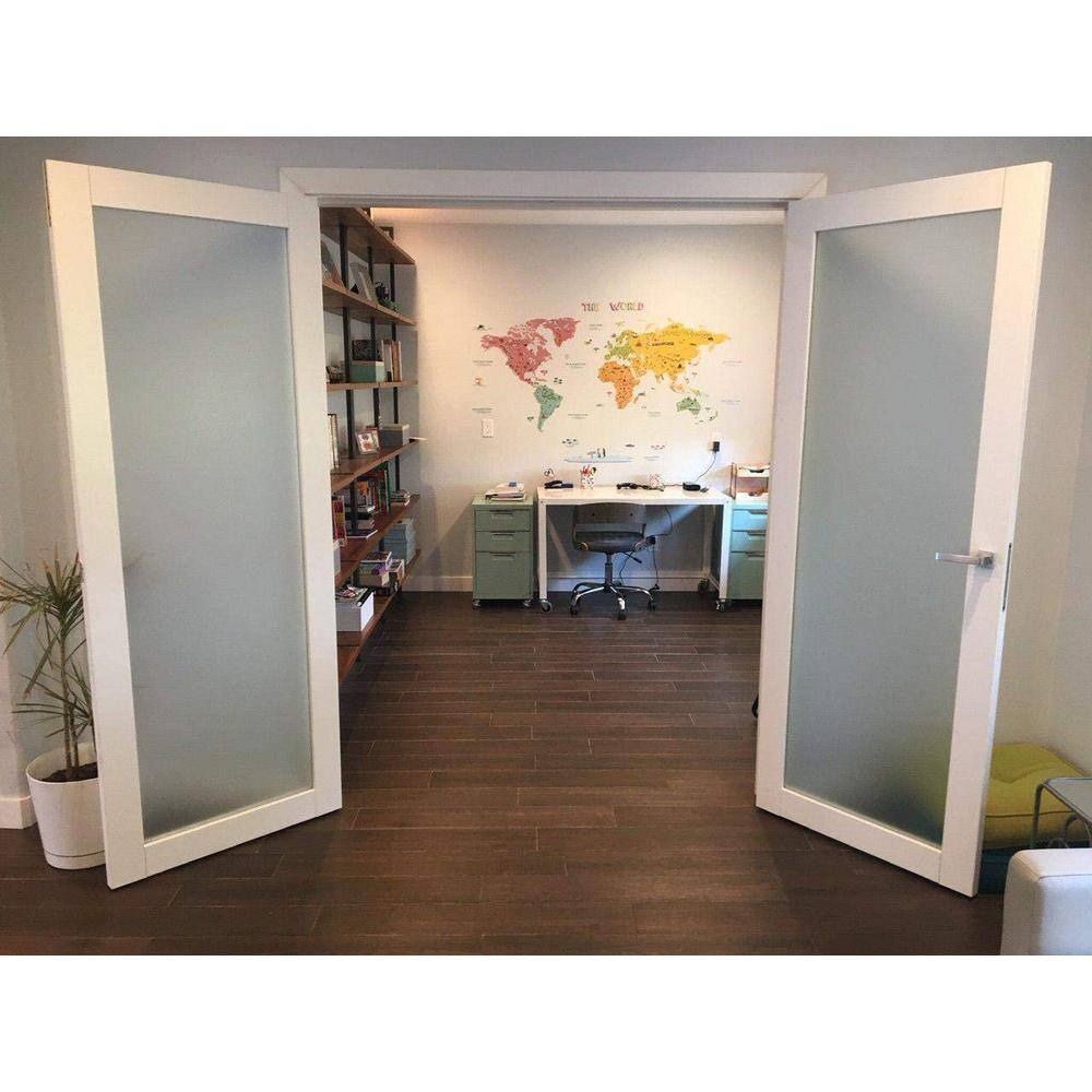 Sartodoors 2102 60 in. x 80 in. Single Panel White Finished Pine Wood Interior Door Slab with Hardware