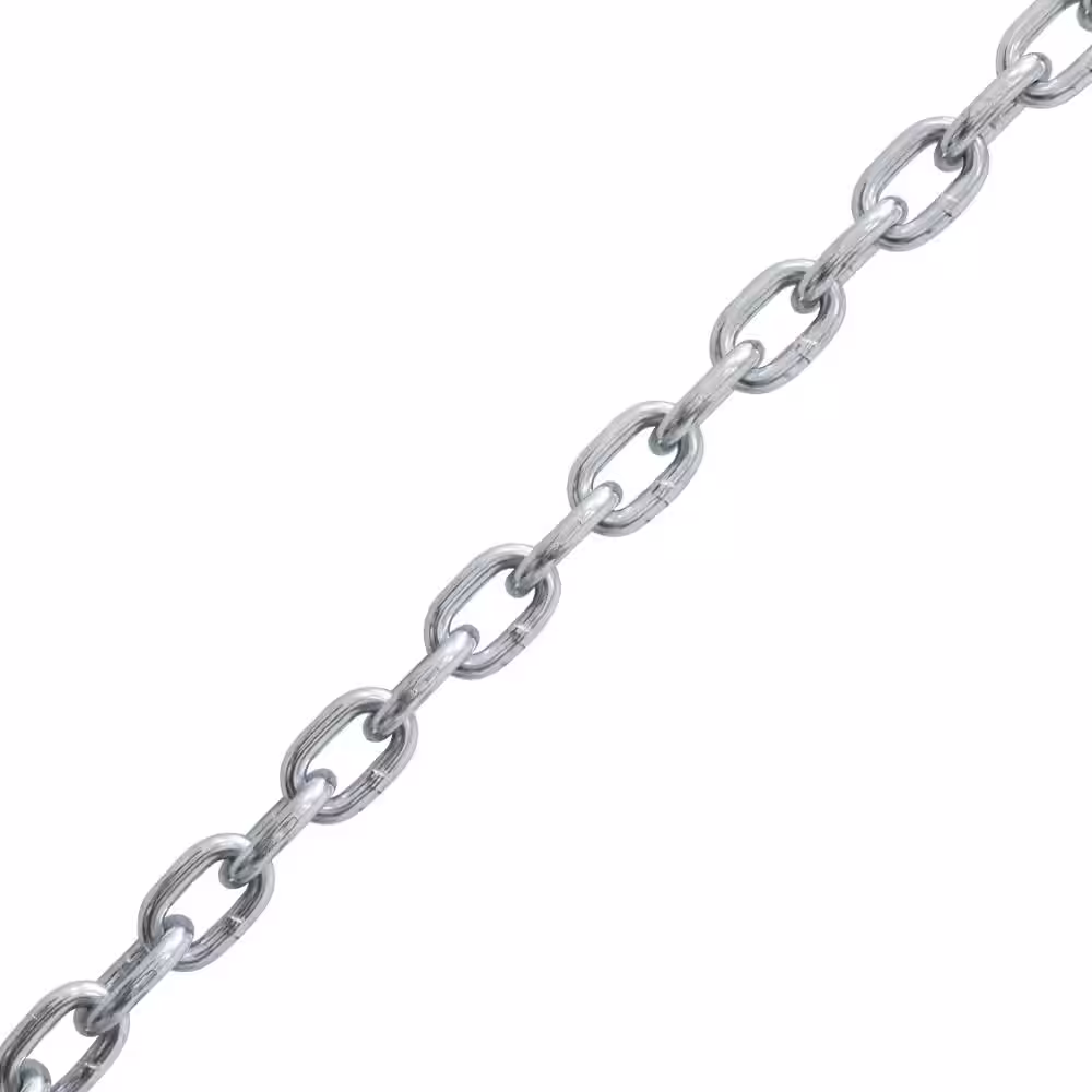 Everbilt 5/16 in. x 50 ft. Grade 43 Zinc Plated Steel High Test Chain