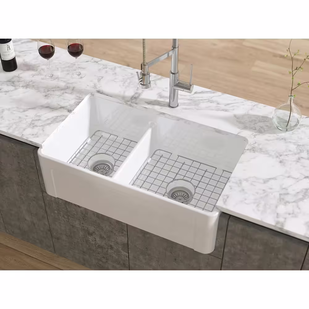 LaToscana 16.75 in. Grid for Large Side Fireclay Farmhouse Sink in Stainless Steel