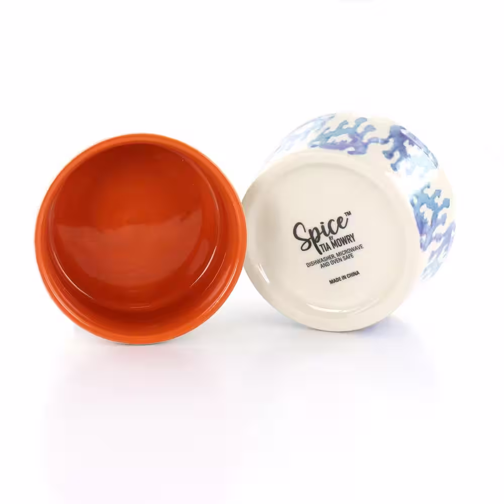None 4-Piece Round 6.5 Ounce Stoneware Ramekin Set