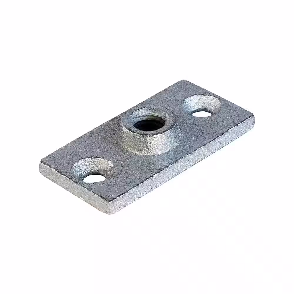 The Plumber's Choice Rod Hanger Plate in Galvanized Iron in for 1/2 in. Threaded Rod (20-Pack)
