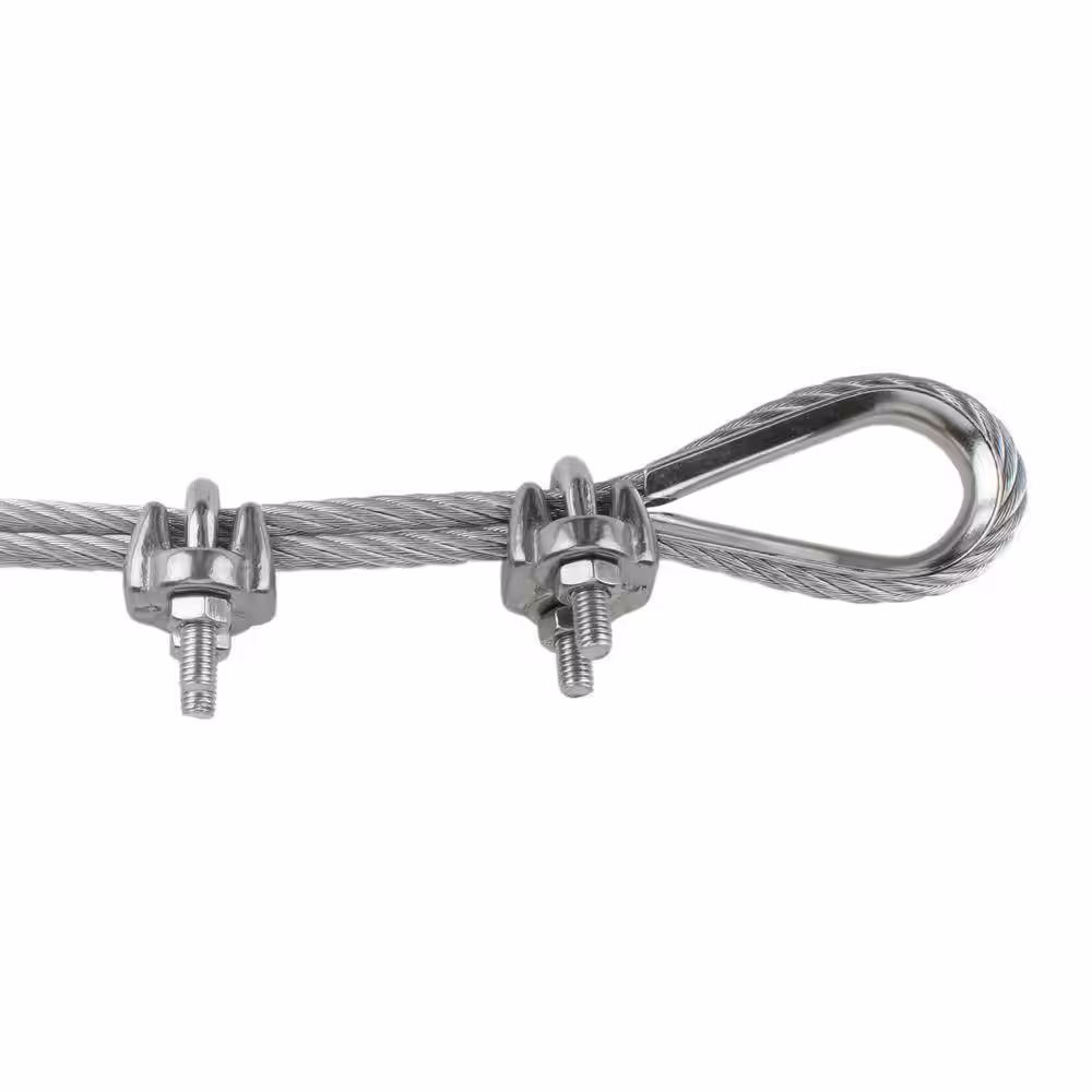 Everbilt 3/8 in. Wire Rope Clip (2-Pack)