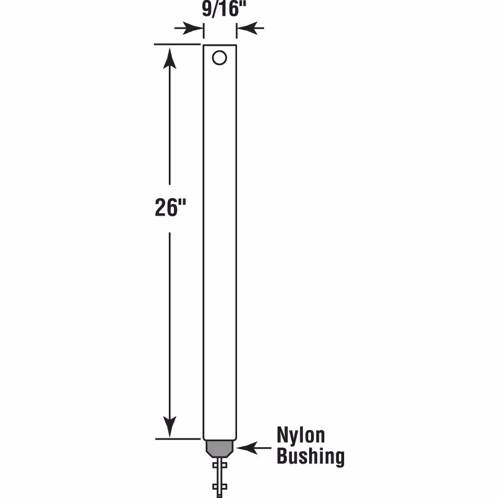 Prime-Line 26 in. Spiral Tilt Balance, Blue Tip (Single Pack)