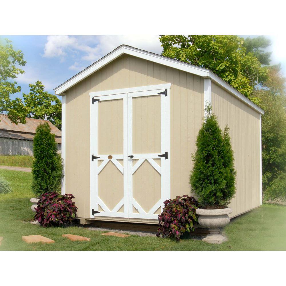 LITTLE COTTAGE CO. Classic Gable 12 ft. x 12 ft. Wood Storage Building DIY Kit with Floor