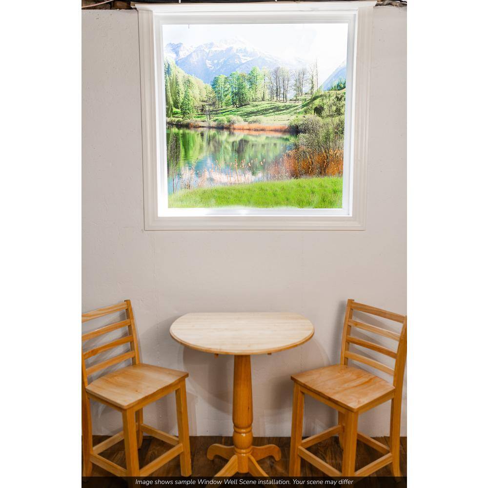 Biggies Sunrise View - Weather Proof Scene for Window Wells or Wall Mural - 120 in. x 60 in