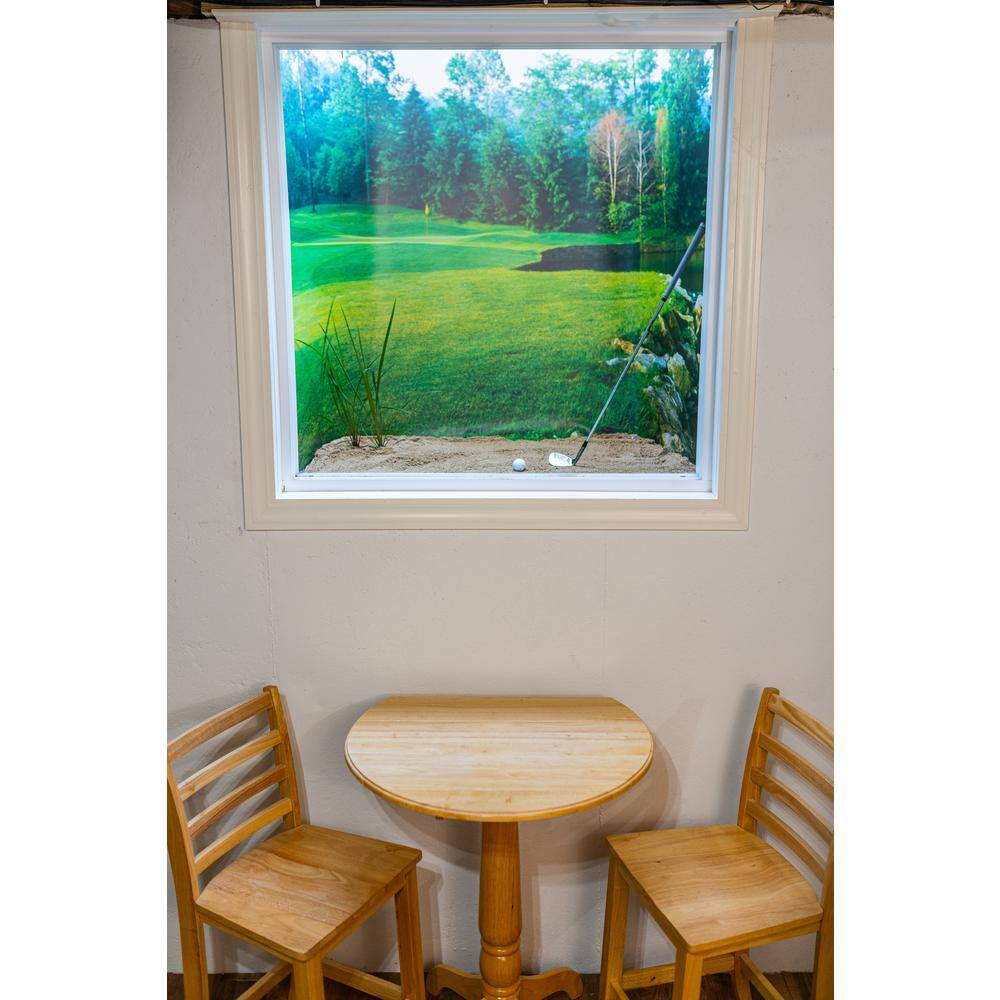 Biggies Bonsai View - Weather Proof Scene for Window Wells or Wall Mural - 100 in. x 60 in.