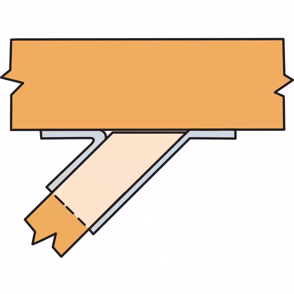 Simpson Strong-Tie SUL Galvanized Joist Hanger for 1-3/4 in. x 11-7/8 in. Engineered Wood, Skewed Left