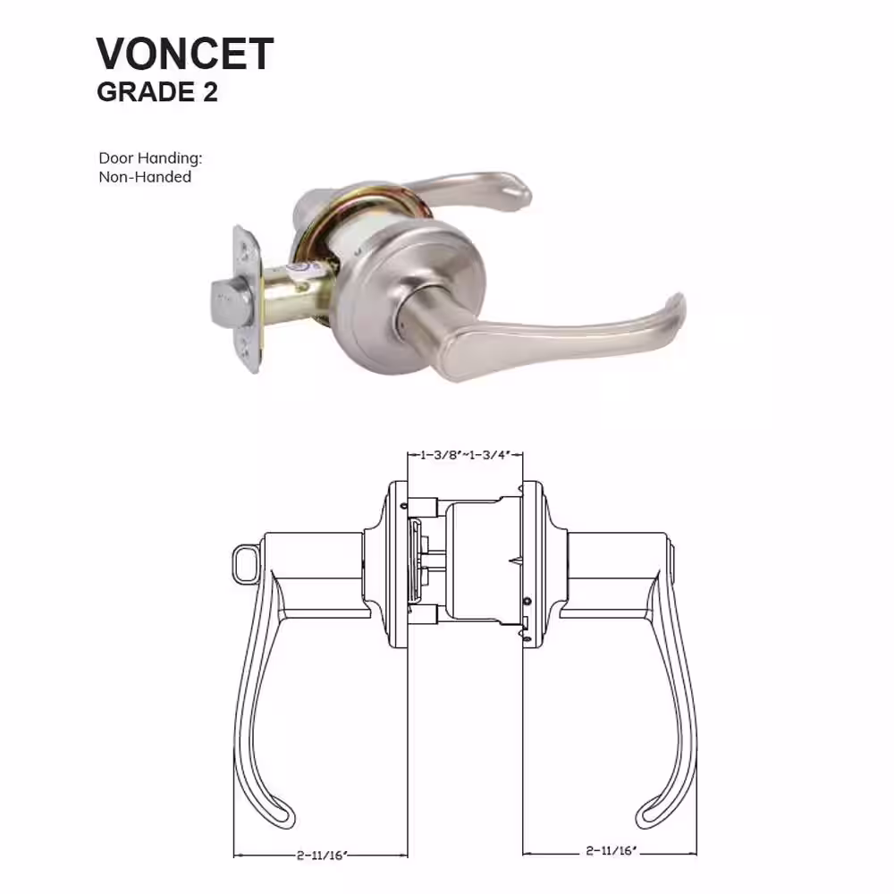 None Voncet Tuscany Bronze Dummy (Pair) Lever