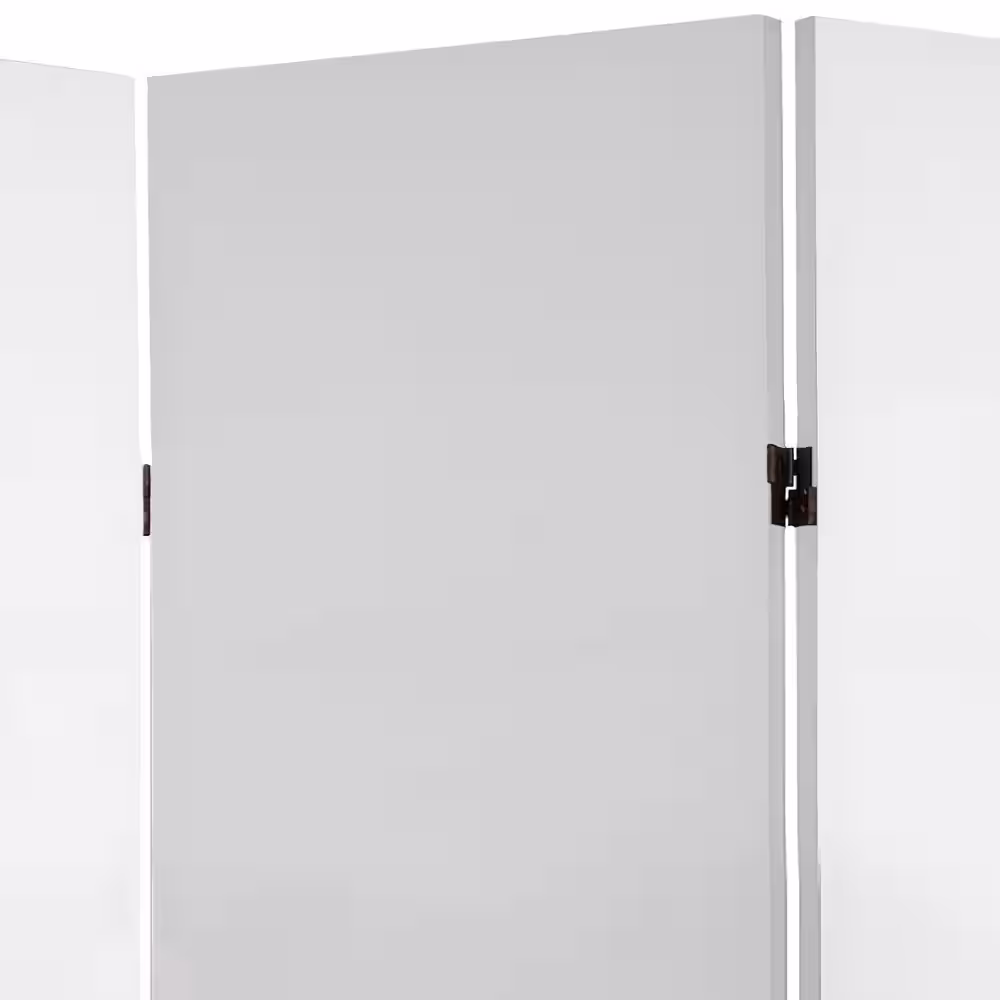 Oriental Furniture 4 ft. Short Do It Yourself Canvas Folding Screen - 5 Panel