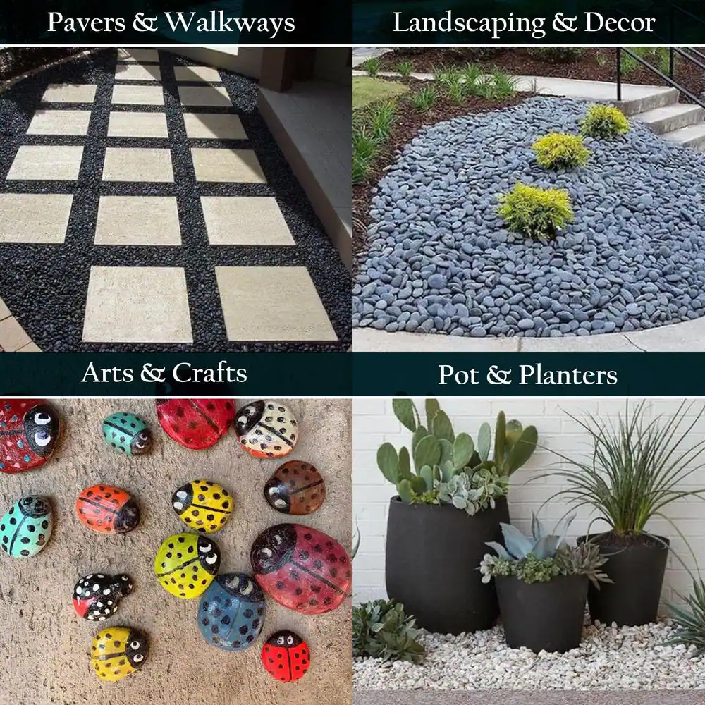 Rain Forest Commodity Black Slate 1 in. 0.4 cu. ft. 30 lbs.