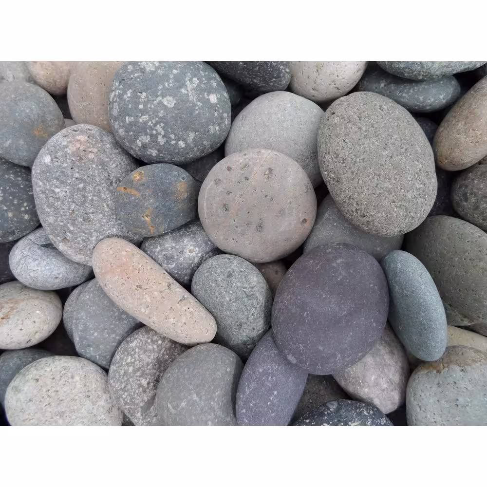 None Rock Ranch 0.50 cu. ft. 40 lbs. 1 in. to 2 in. Mixed Mexican Beach Pebble (40-Bag 20 cu. Ft. 1600 lbs. Pallet)