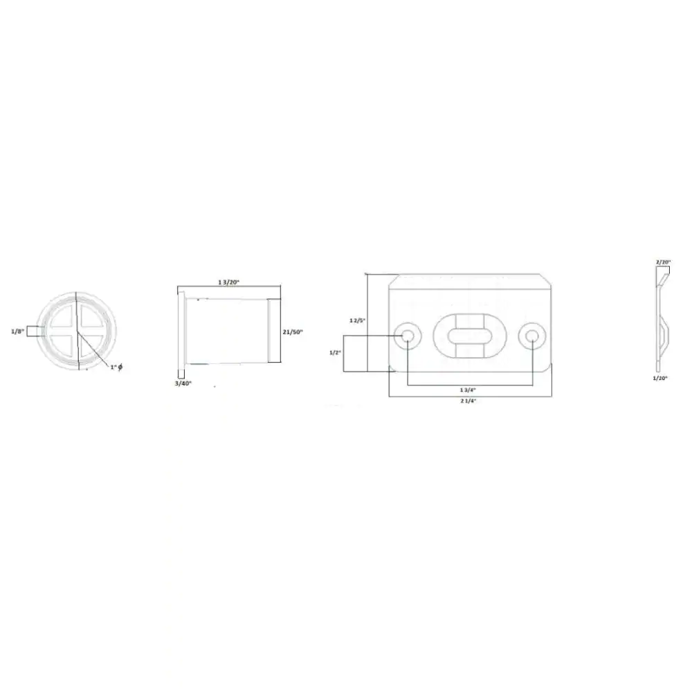 Design House Satin Nickel Drive in Ball Catch (2 per Pack)