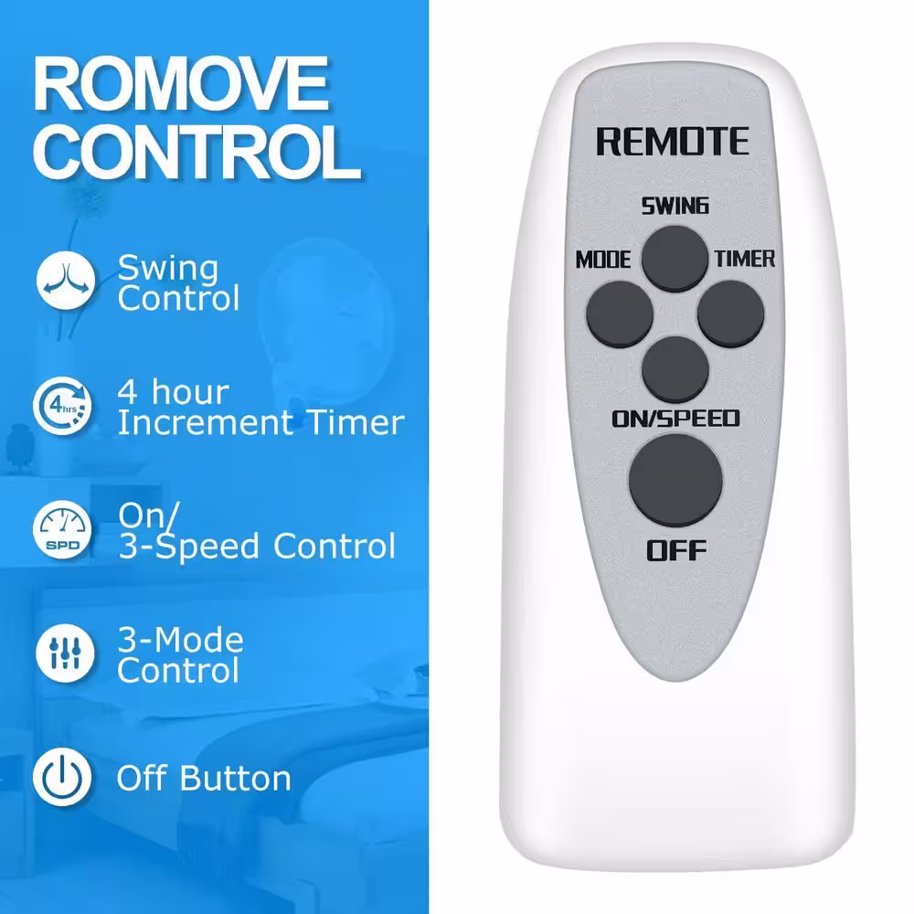 None 16 in. White Digital Wall Mount Fan with Remote Control 3-Oscillating Modes 3-Speed 72 in. Power Cord 2-Exhaust (2-Pack)
