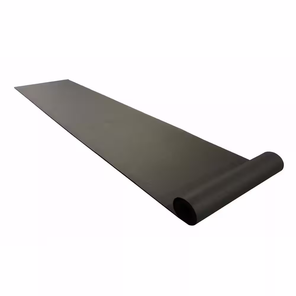 Rubber-Cal Recycled Flooring 1/4 in. T x 4 ft. W x 8 ft. L Black Commercial Rubber Flooring Mats