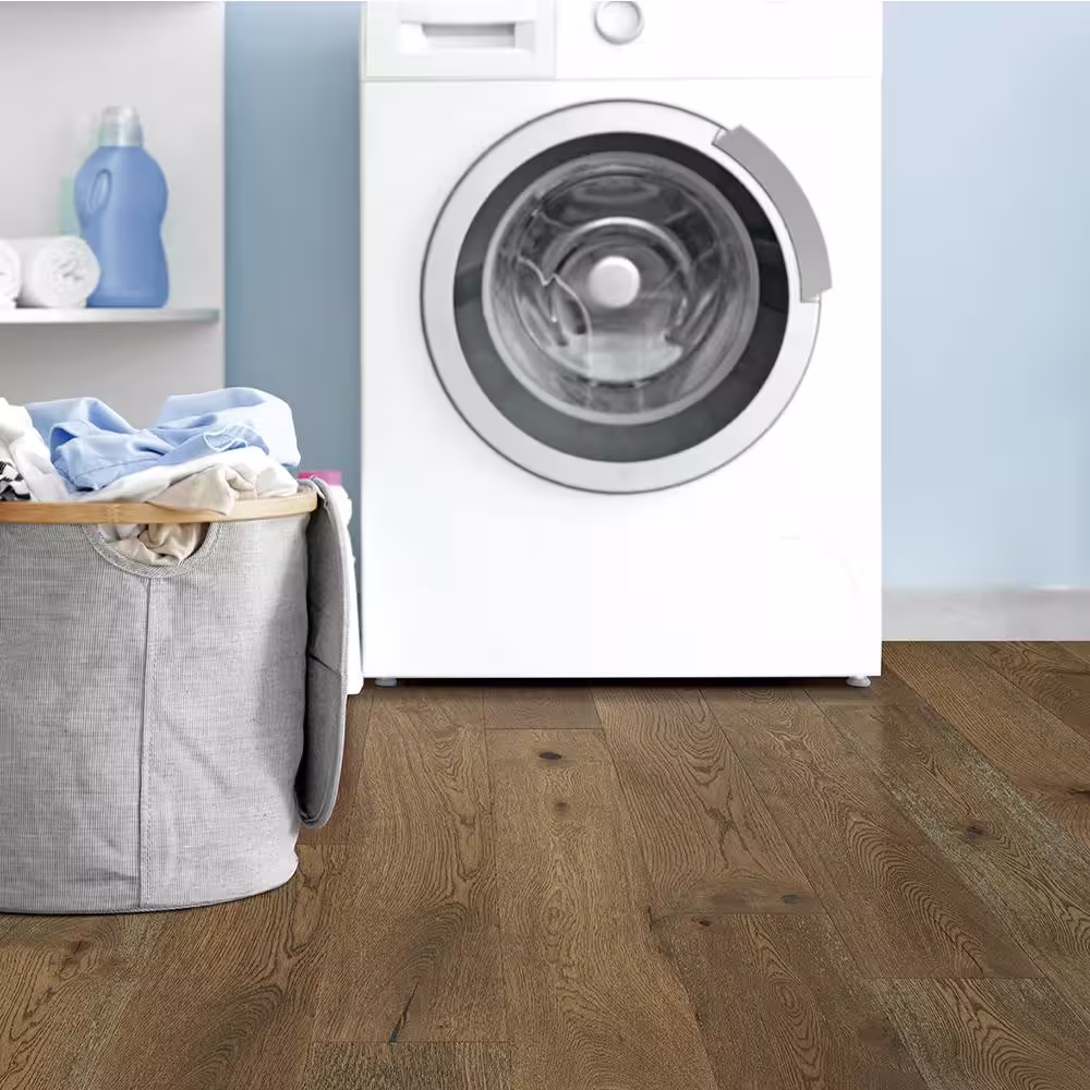 Lifeproof Sawtooth Forest Oak 2/7 in. T x 6.5 in. W Waterproof Engineered Hardwood Flooring (19.5 sqft/case)