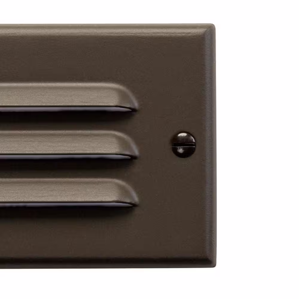 KICHLER Step And Hall Hardwired 120-Volt Architectural Bronze Horizontal Integrated LED Stair Light