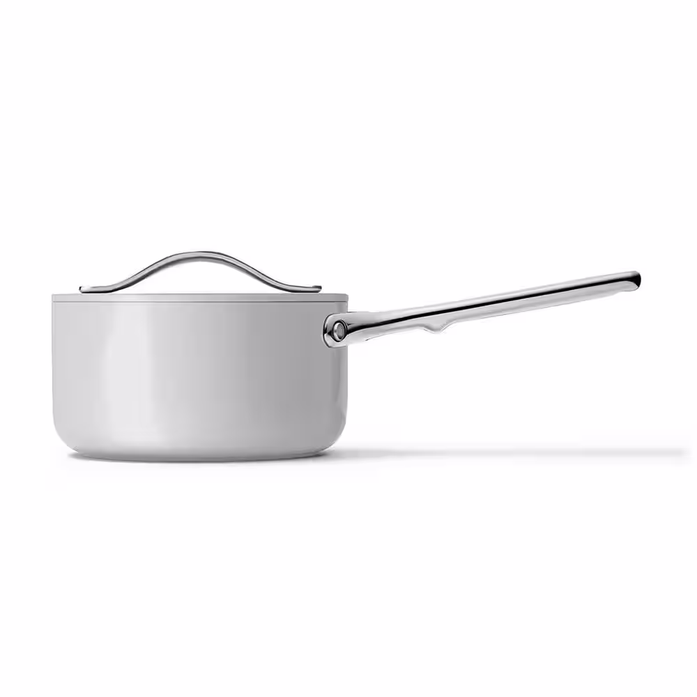 CARAWAY HOME Non-Stick Ceramic Mini Fry Pan and Mini Sauce Pan Duo Gray