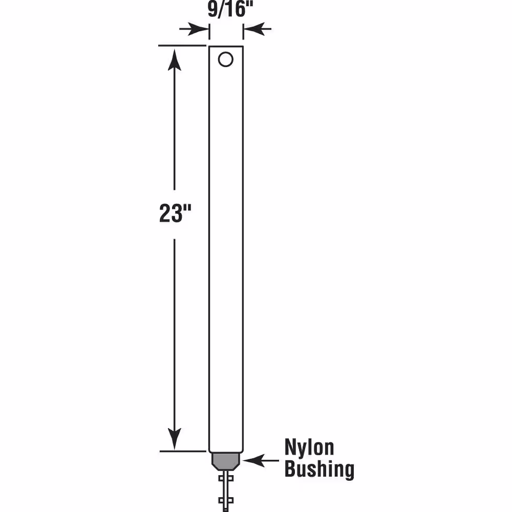 Prime-Line 9/16 in. x 23 in. Spiral Tilt Balance, Red Tip (Single Pack)