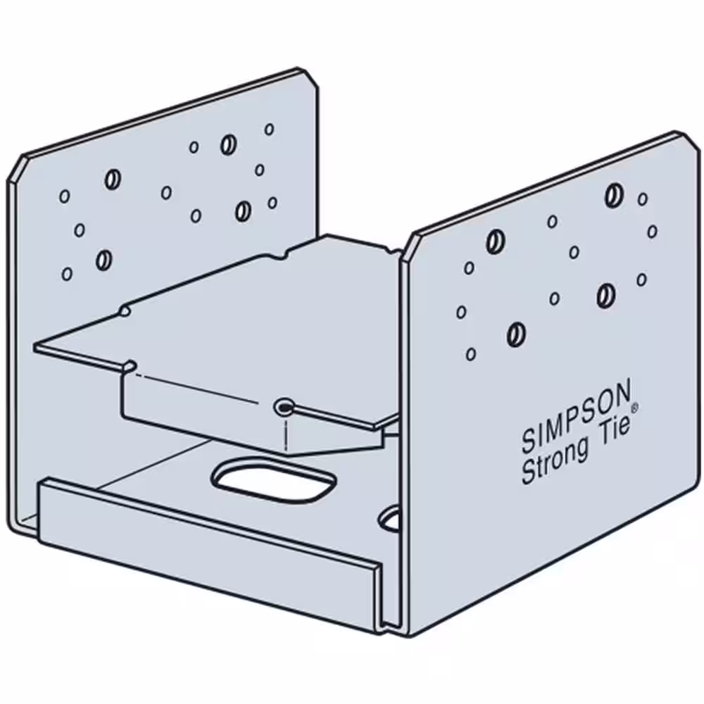 Simpson Strong-Tie ABU ZMAX Galvanized Adjustable Standoff Post Base for 8x8 Actual Rough Lumber