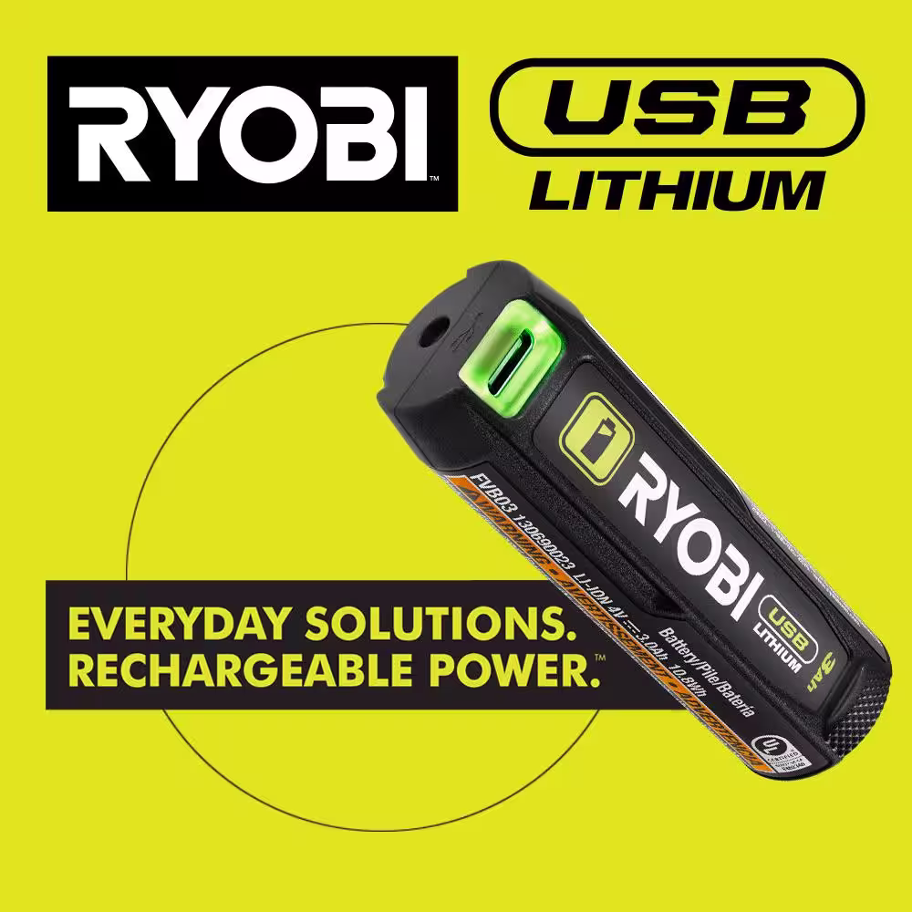 RYOBI USB LITHIUM 2-Tool Combo Kit with Pumpkin Carving Tools