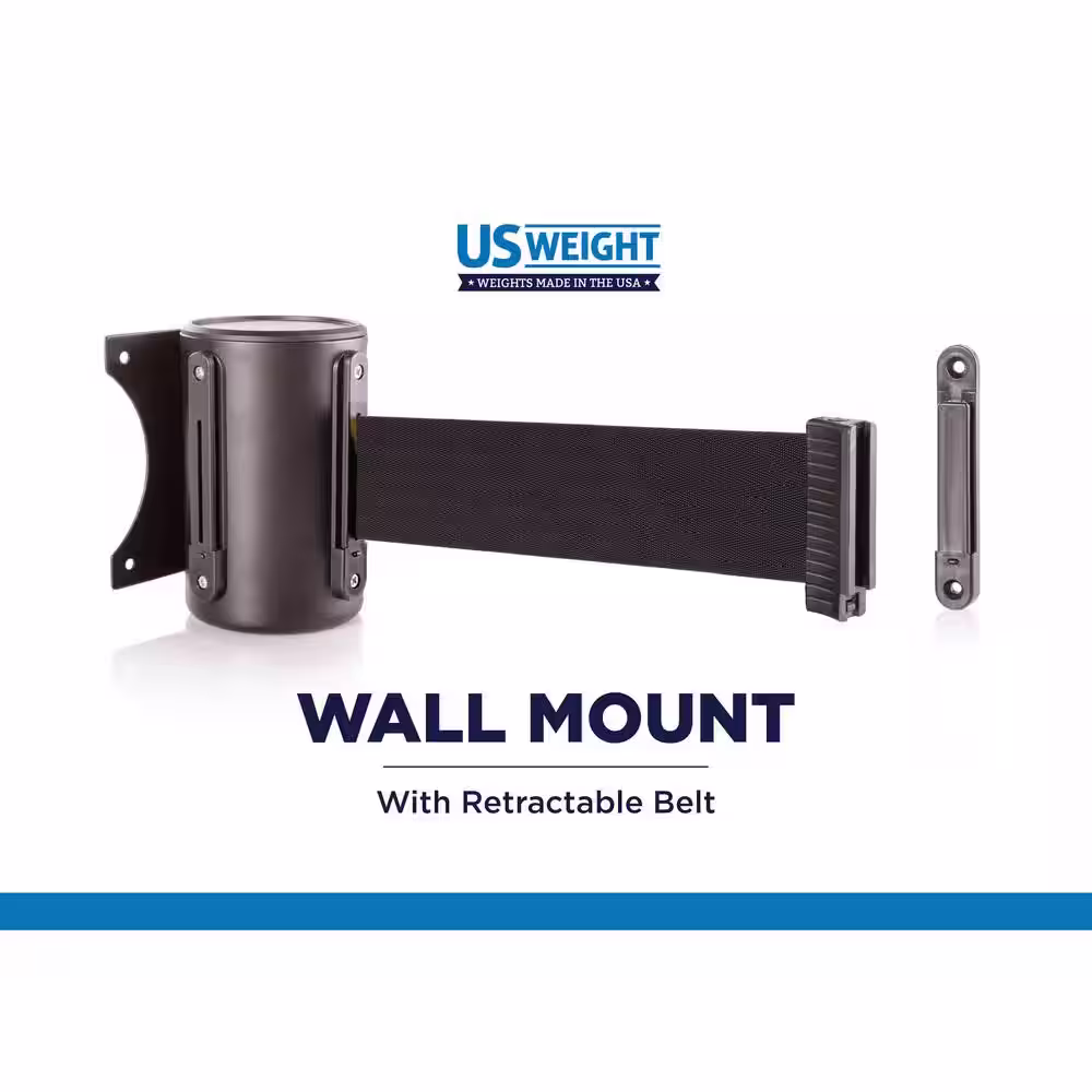 USW 13 ft. US Weight Wall Mount with Caution Retractable Belt
