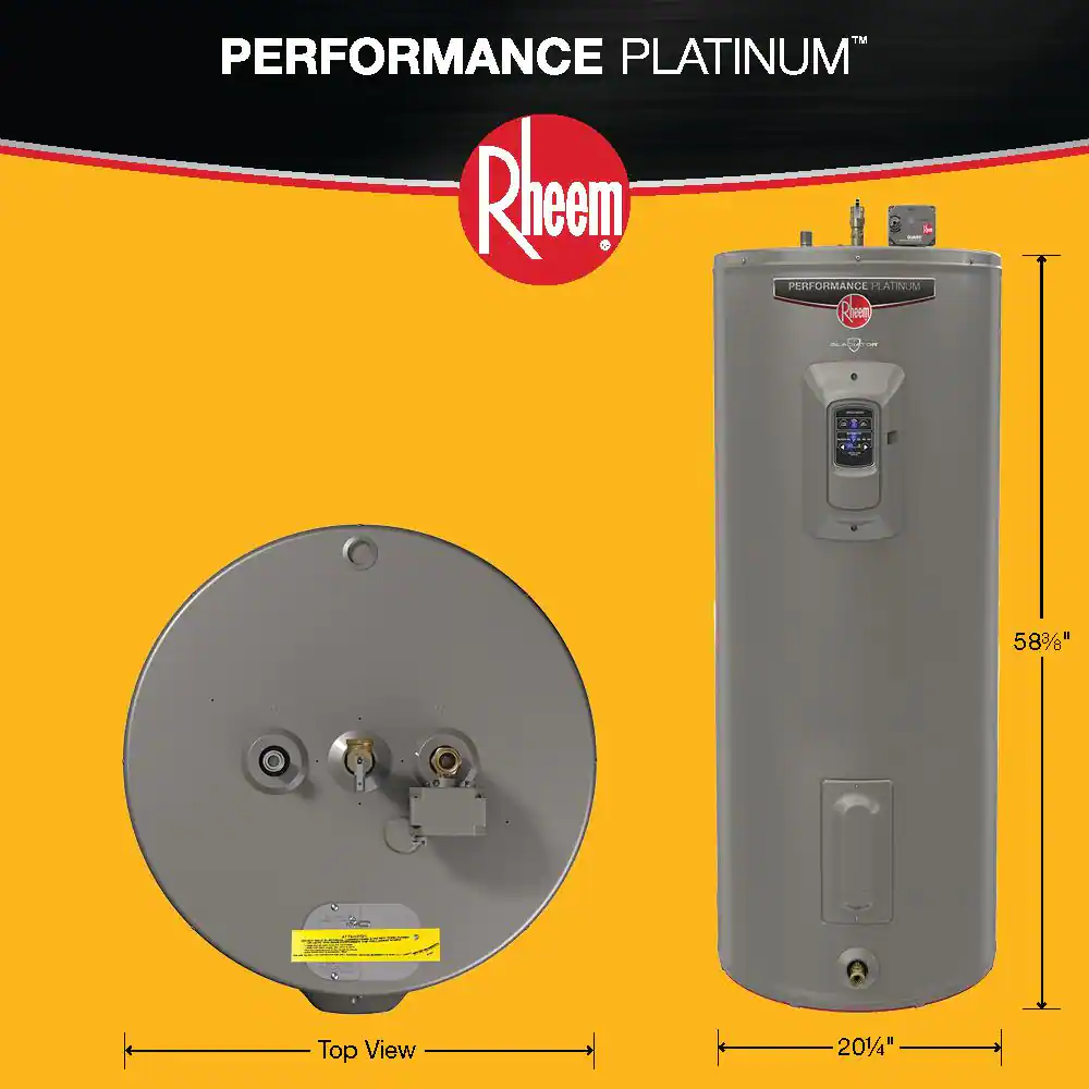 Rheem Gladiator 50 Gal. Tall 12 Year 5500/5500-Watt Smart Electric Water Heater with Leak Detection and Auto Shutoff