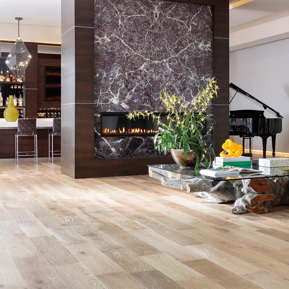 Malibu Wide Plank Delano French Oak 3/8 in. T x 6.5 in. W Water Resistant Wirebrushed Engineered Hardwood Flooring (945.5 sq. ft./pallet)