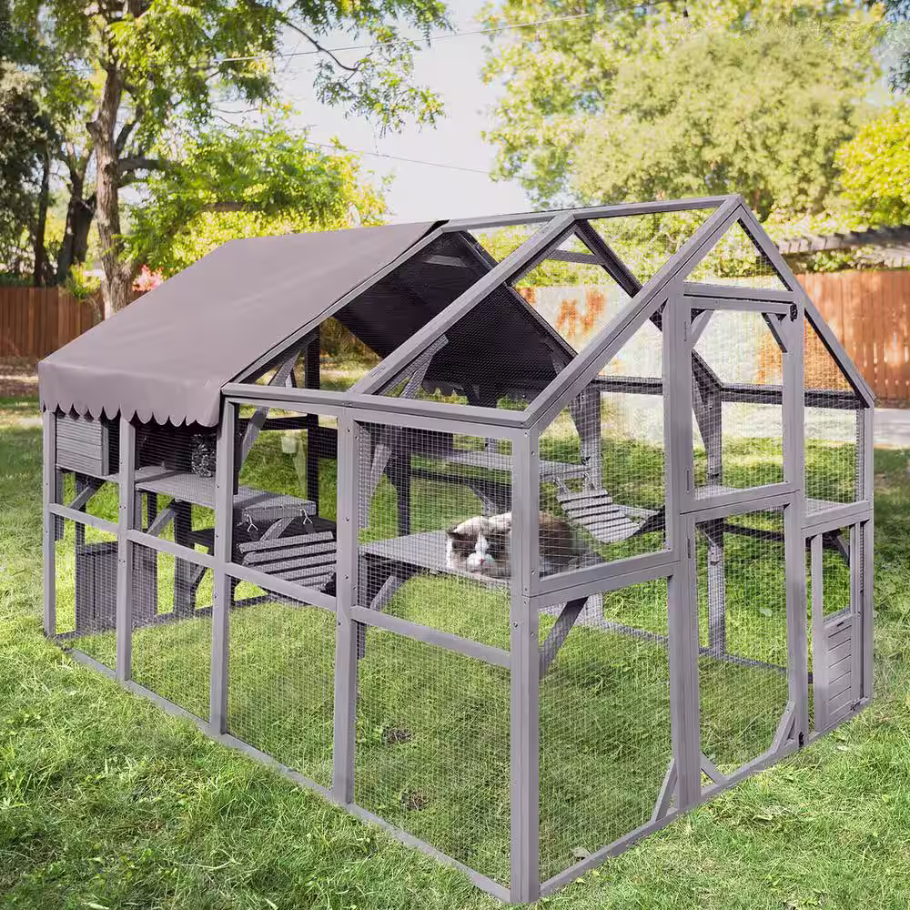 None Outdoor Cat Run : Large Cat Enclosure
