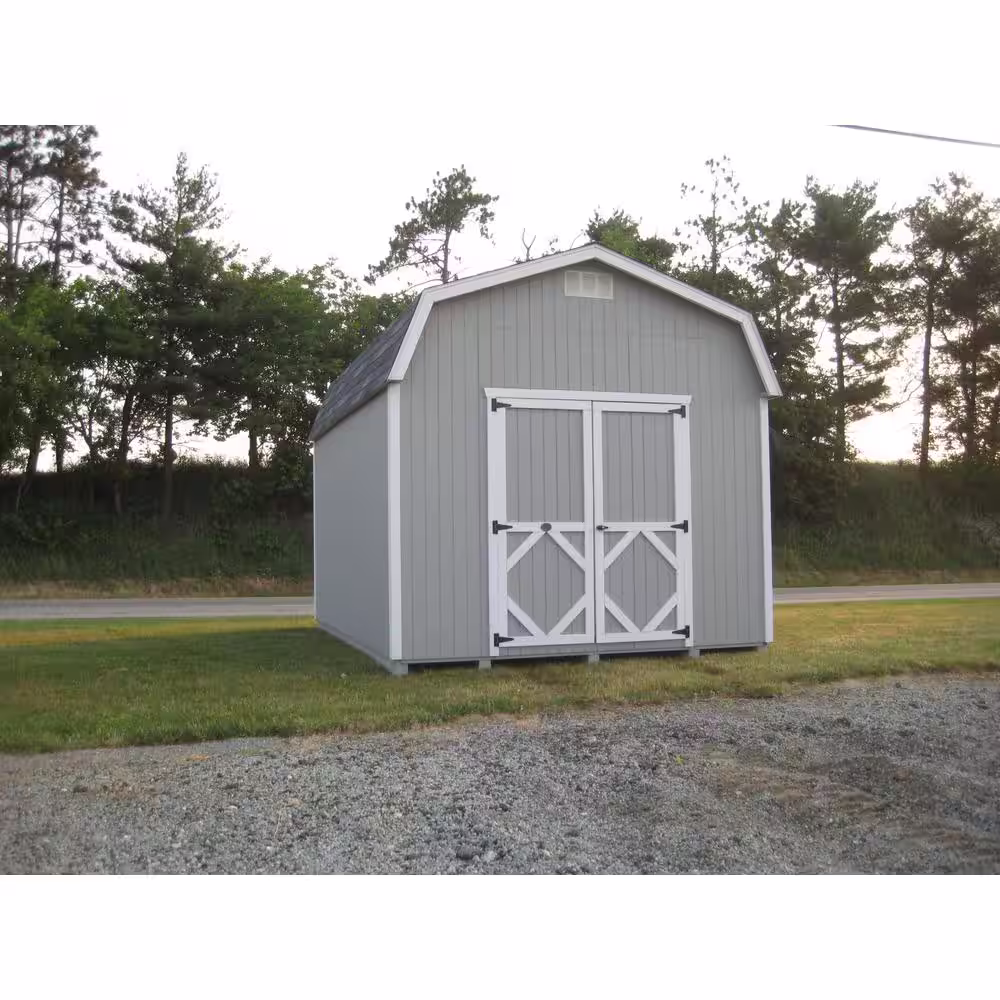 LITTLE COTTAGE CO. Classic Gambrel 10 ft. W x 12 ft. D Wood Shed Precut Kit with 6 ft. Sidewalls without Floor (120 sq. ft.)