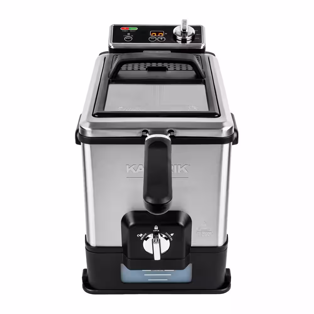 KALORIK 4.2 Qt. SS Digital Deep Fryer with Oil Filtration