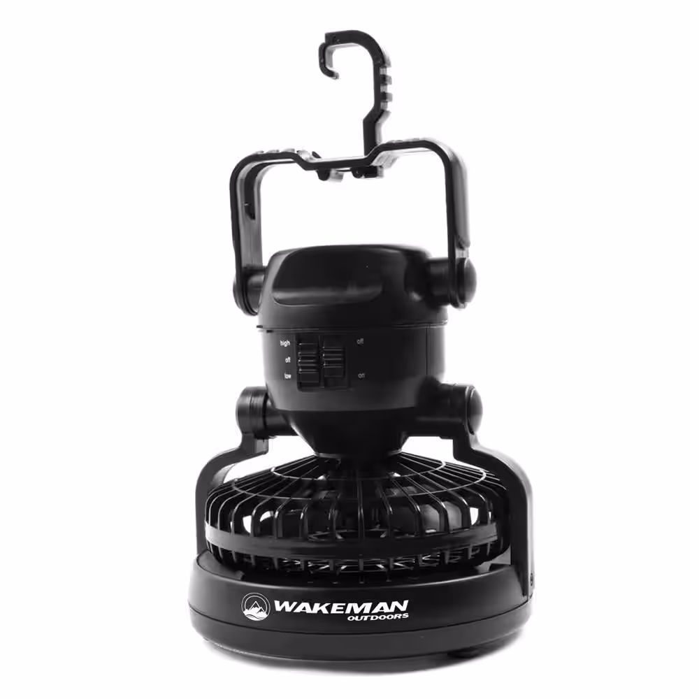 Whetstone 6.25 in. LED Indoor/Outdoor Black Ceiling Fan