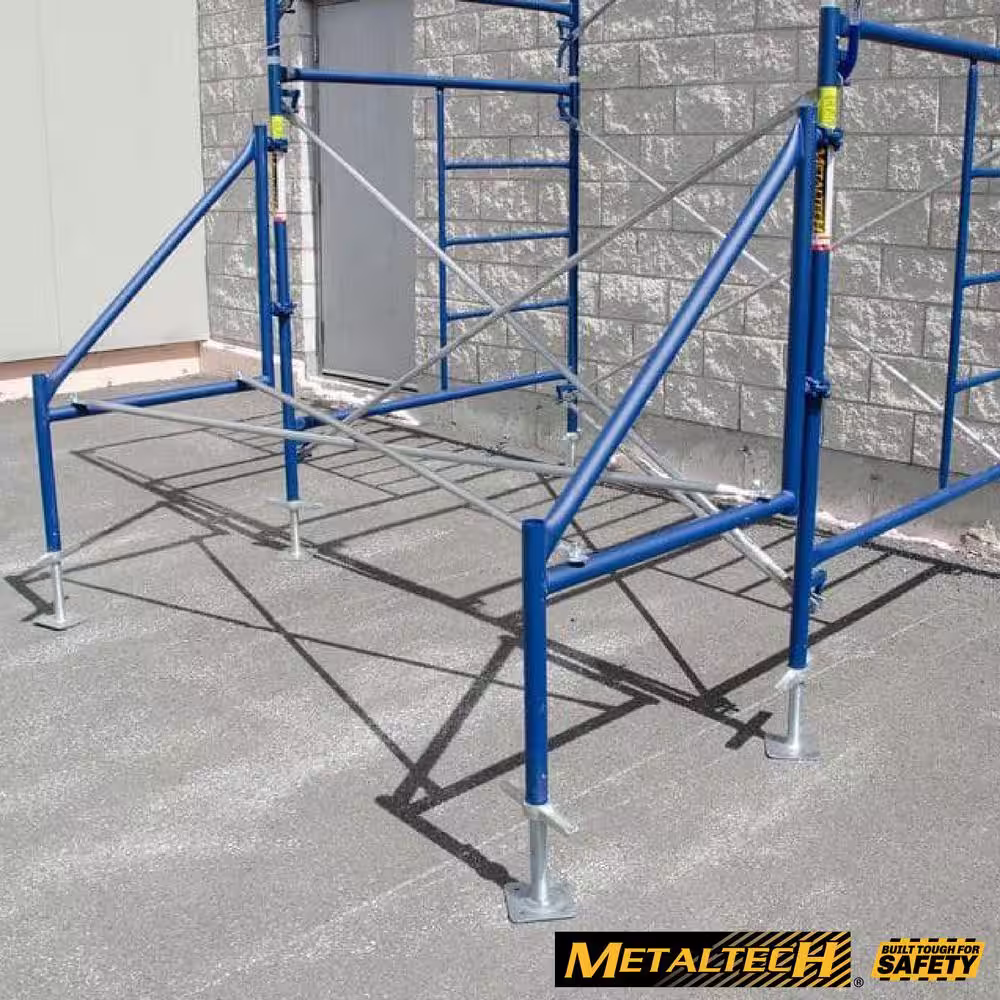 MetalTech 32-in. Steel Scaffolding Outrigger for Mason Frame Scaffold Towers to Extend Height of Scaffolding Platform, 4-Pack